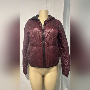 Abercrombie & Fitch Maroon Quilted Jacket